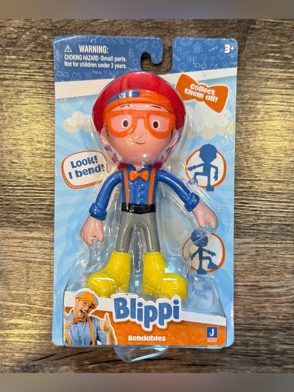 NIB Blippi Bendables Fire Fighter Blippi from Jazwares Collectible 5” Figure